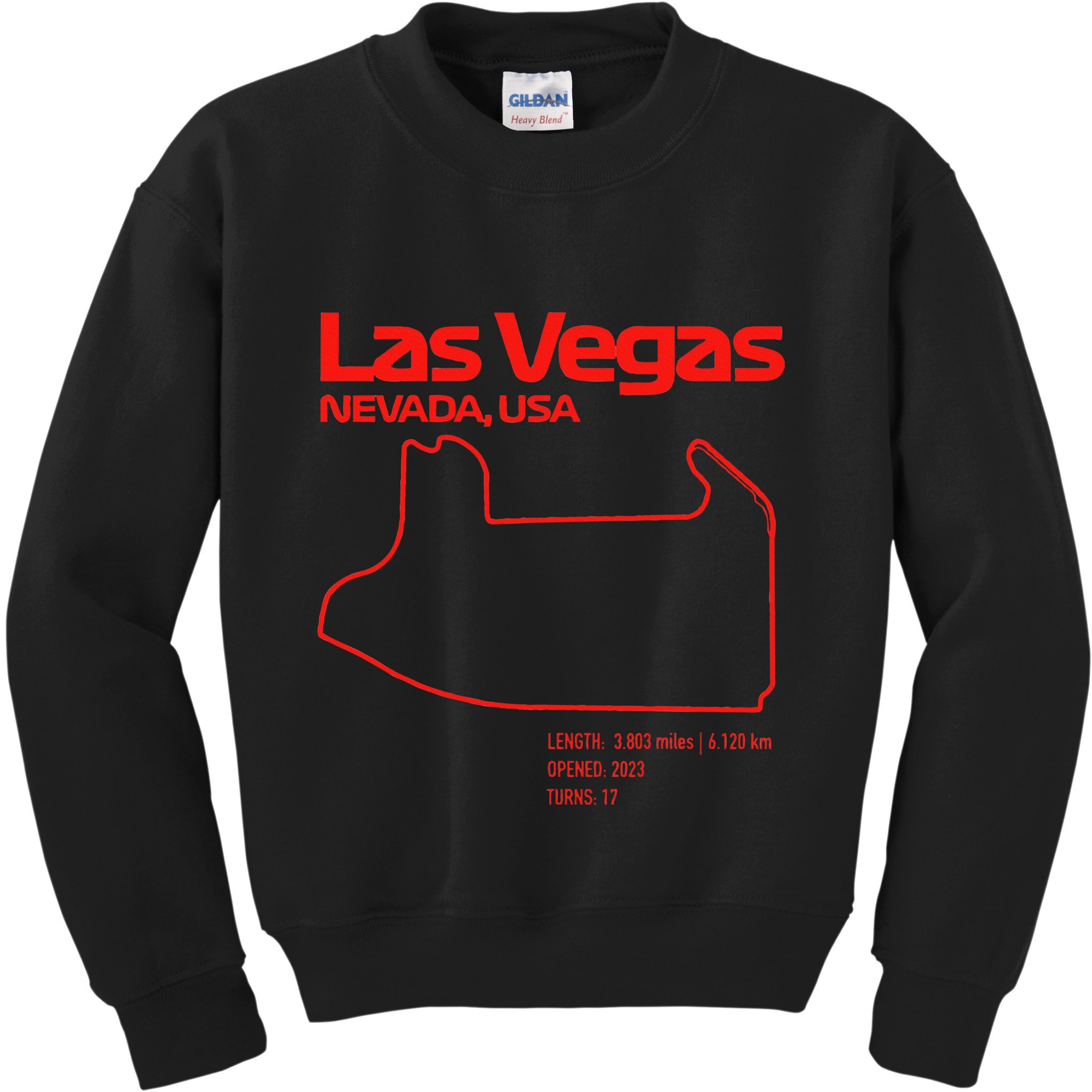Las Vegas Street Circuit Formula Racing Sport Kids Sweatshirt