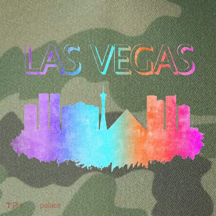 Las Vegas Skyline Legacy Tie Dye Trucker Hat