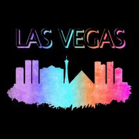 Las Vegas Skyline Stripe Pom Pom Beanie