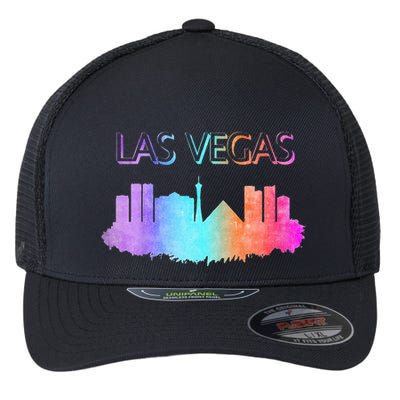 Las Vegas Skyline Flexfit Unipanel Trucker Cap