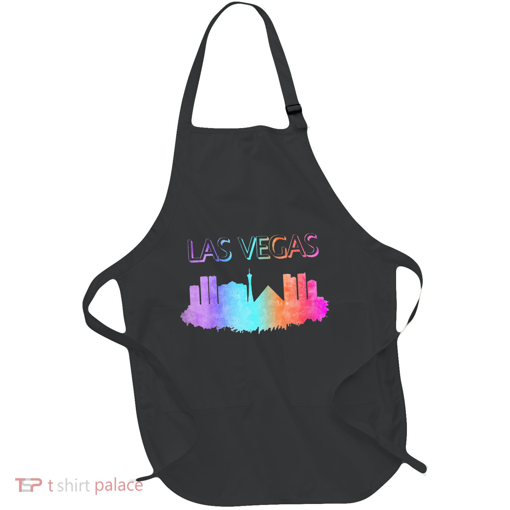 Las Vegas Skyline Full-Length Apron With Pockets