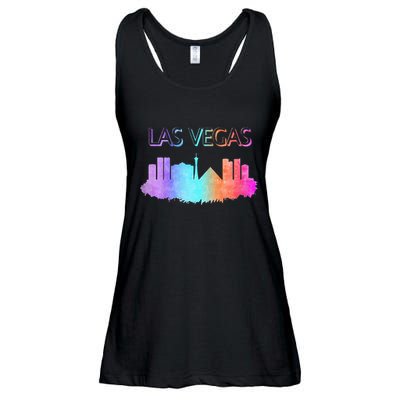 Las Vegas Skyline Ladies Essential Flowy Tank
