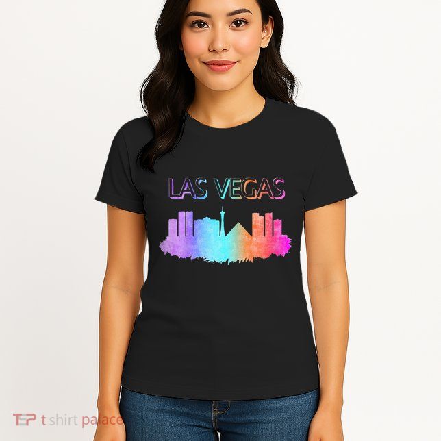 Las Vegas Skyline Womens T-Shirt