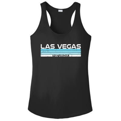 Las Vegas State Of Nevada Blue Sunset Vintage Ladies PosiCharge Competitor Racerback Tank