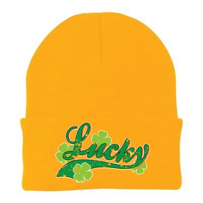 Lucky Vintage St Patrick's Day Knit Cap Winter Beanie