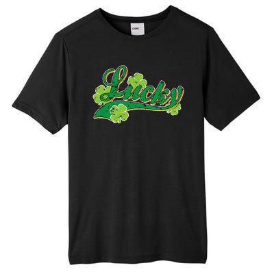 Lucky Vintage St Patrick's Day Tall Fusion ChromaSoft Performance T-Shirt