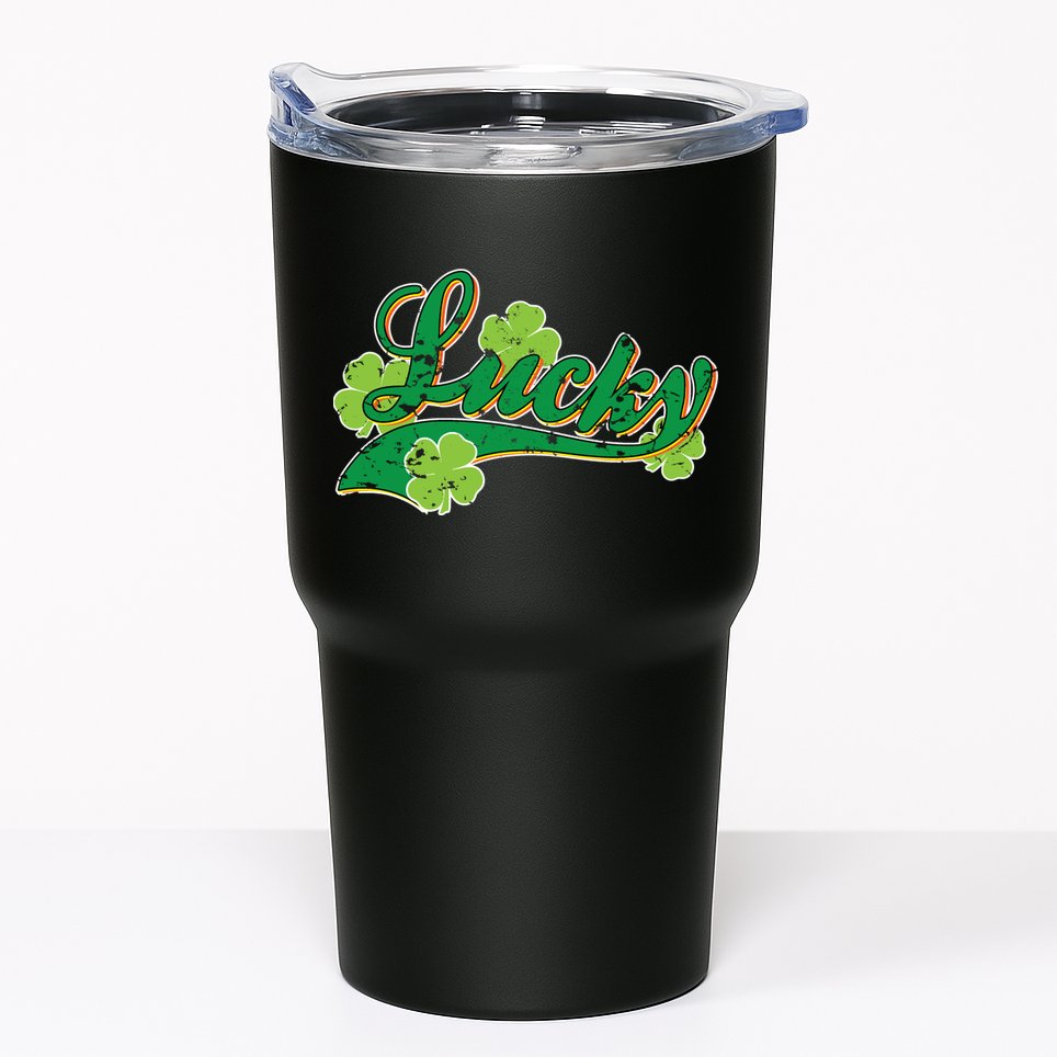 Lucky Vintage St Patrick's Day Tumbler