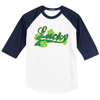 Lucky Vintage St Patrick's Day Baseball Sleeve Shirt