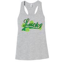 Lucky Vintage St Patrick's Day Women's Racerback Tank