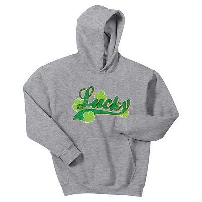 Lucky Vintage St Patrick's Day Kids Hoodie