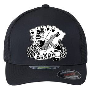 Las Vegas Sin City Flexfit Unipanel Trucker Cap