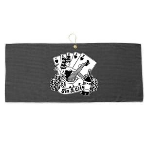 Las Vegas Sin City Large Microfiber Waffle Golf Towel