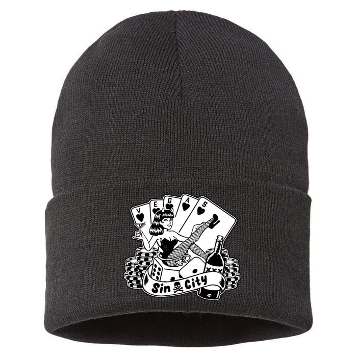 Las Vegas Sin City Sustainable Knit Beanie