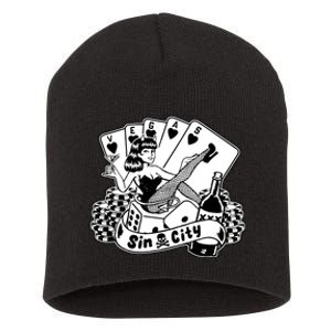 Las Vegas Sin City Short Acrylic Beanie