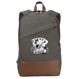 Las Vegas Sin City Cotton Canvas Backpack