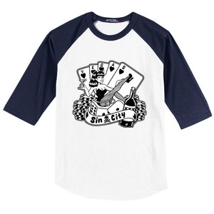 Las Vegas Sin City Baseball Sleeve Shirt