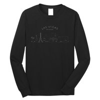 Las Vegas Skyline Nv Pride Vintage Las Vegas Nevada Long Sleeve Shirt