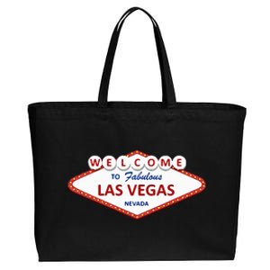 Las Vegas Sign Nevada Aesthetic Cotton Canvas Jumbo Tote