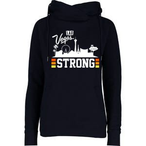 Las Vegas Strong Womens Funnel Neck Pullover Hood