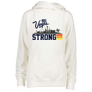 Las Vegas Strong Womens Funnel Neck Pullover Hood