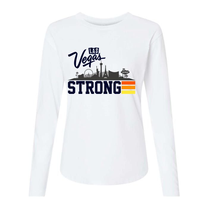 Las Vegas Strong Womens Cotton Relaxed Long Sleeve T-Shirt