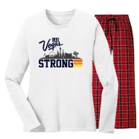 Las Vegas Strong Women's Long Sleeve Flannel Pajama Set 