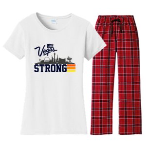 Las Vegas Strong Women's Flannel Pajama Set