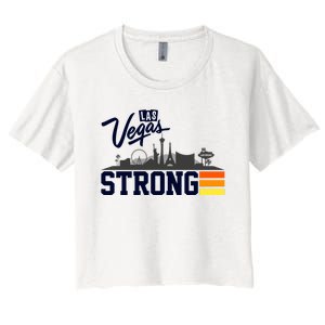 Las Vegas Strong Women's Crop Top Tee