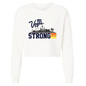 Las Vegas Strong Cropped Pullover Crew