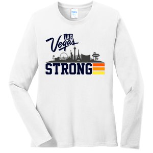 Las Vegas Strong Ladies Long Sleeve Shirt