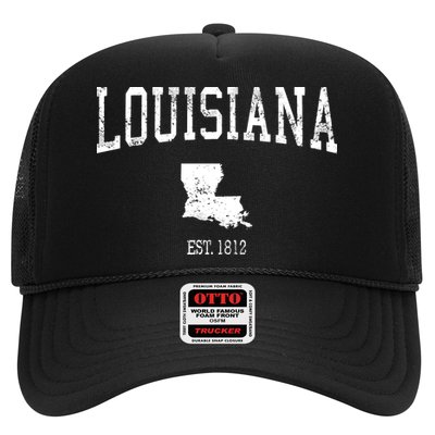 Louisiana Vintage Sports Design La Trucker Hat