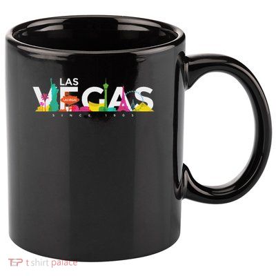 Las Vegas Skyline Retro Vintage Nevada Souvenir Gift 11oz C Handle Ceramic Mug