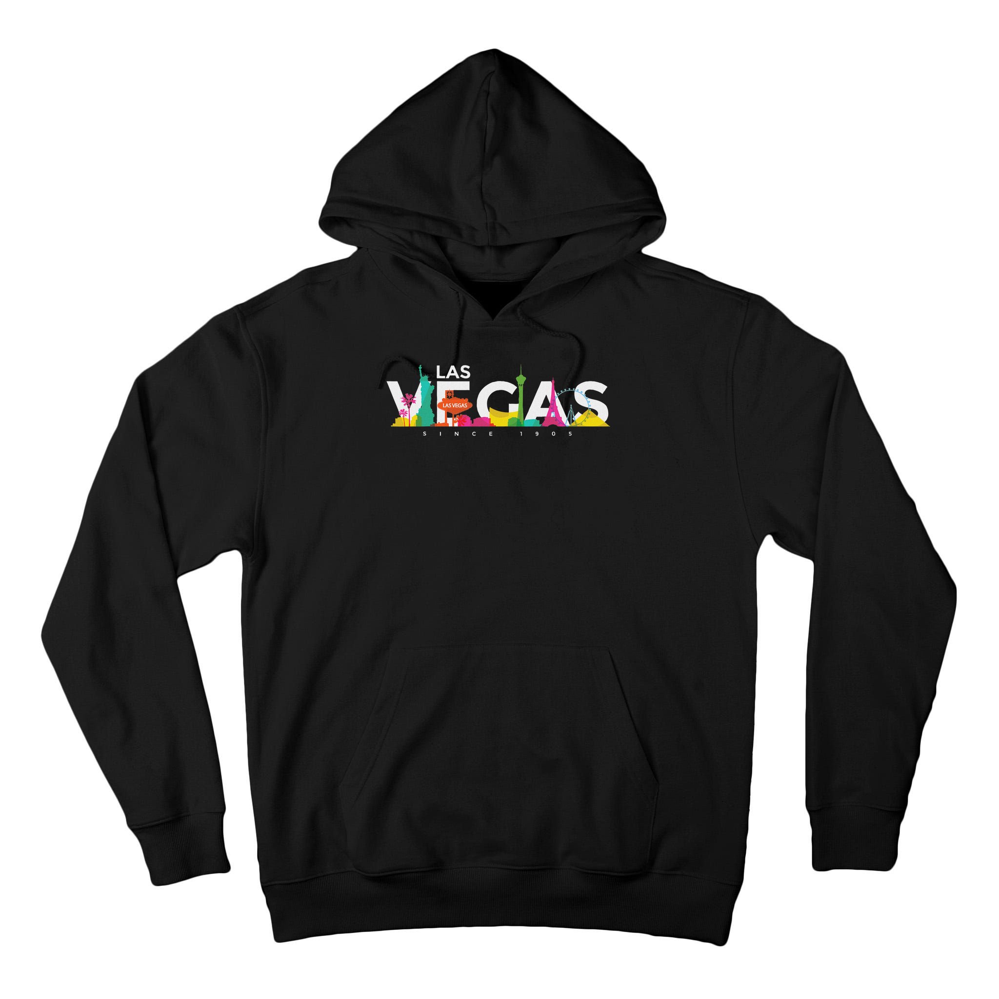 Las Vegas Skyline Retro Vintage Nevada Souvenir Gift Tall Hoodie