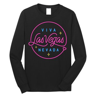 Las Vegas Sign Nevada Aesthetic Design Classic Long Sleeve Shirt