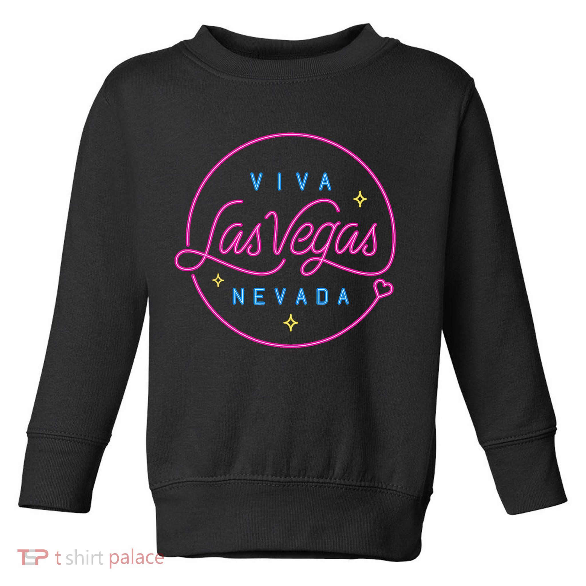 Las Vegas Sign Nevada Aesthetic Design Classic Toddler Sweatshirt