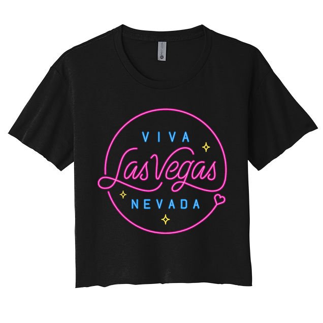 Las Vegas Sign Nevada Aesthetic Design Classic Crop Top
