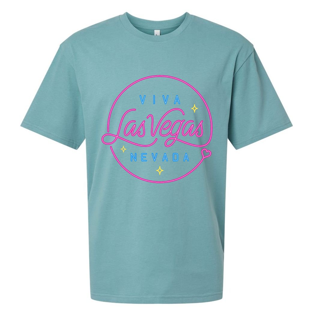 Las Vegas Sign Nevada Aesthetic Design Classic Sueded Cloud Jersey T-Shirt