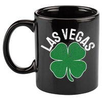 Las Vegas Shamrock St. Patrick's Day Saint Paddy's Irish 11oz C Handle Ceramic Mug