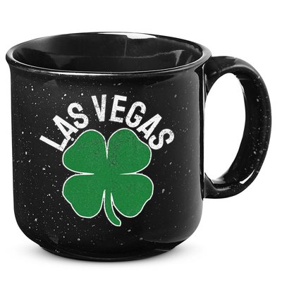 Las Vegas Shamrock St. Patrick's Day Saint Paddy's Irish 15oz Campfire Ceramic Mug