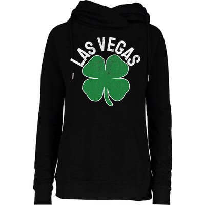 Las Vegas Shamrock St. Patrick's Day Saint Paddy's Irish Womens Funnel Neck Pullover Hood