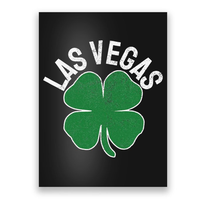 Las Vegas Shamrock St. Patrick's Day Saint Paddy's Irish Poster