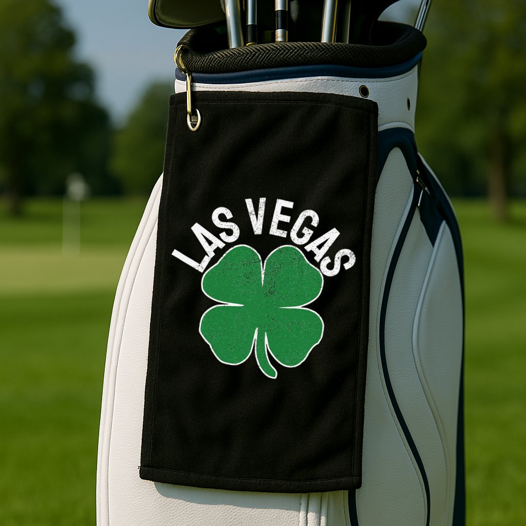 Las Vegas Shamrock St. Patrick's Day Saint Paddy's Irish Golf Towel