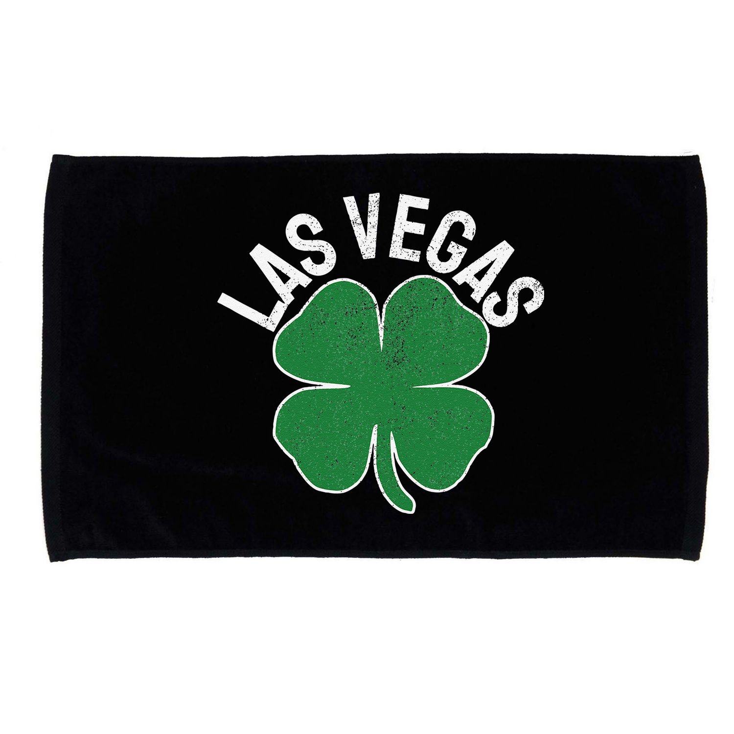 Las Vegas Shamrock St. Patrick's Day Saint Paddy's Irish Microfiber Hand Towel