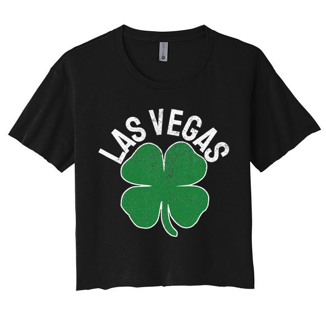 Las Vegas Shamrock St. Patrick's Day Saint Paddy's Irish Crop Top