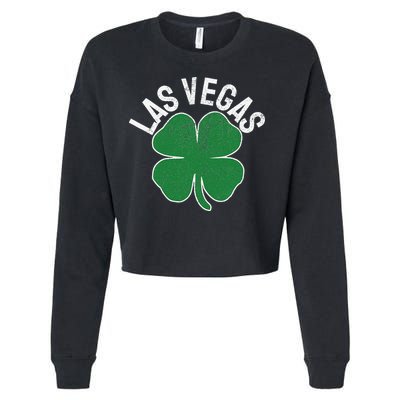 Las Vegas Shamrock St. Patrick's Day Saint Paddy's Irish Cropped Pullover Crew