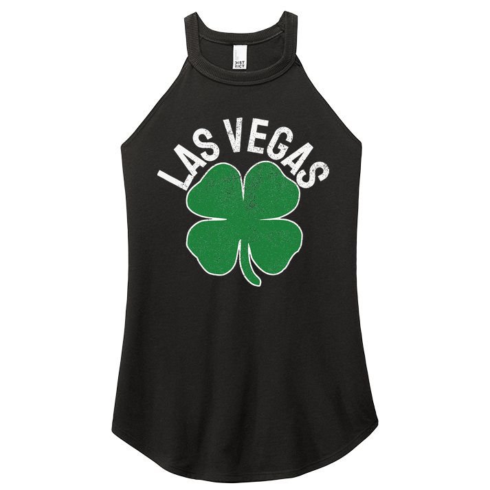 Las Vegas Shamrock St. Patrick's Day Saint Paddy's Irish Women's Perfect Tri Rocker Tank