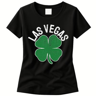 Las Vegas Shamrock St. Patrick's Day Saint Paddy's Irish Womens T-Shirt