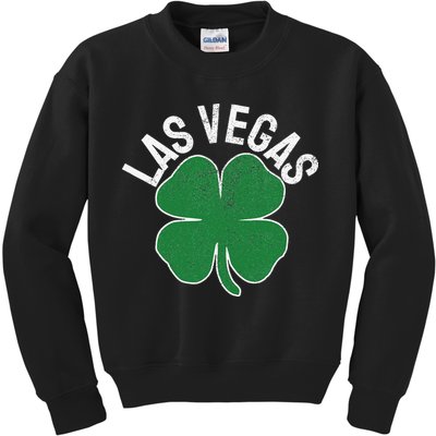 Las Vegas Shamrock St. Patrick's Day Saint Paddy's Irish Kids Sweatshirt