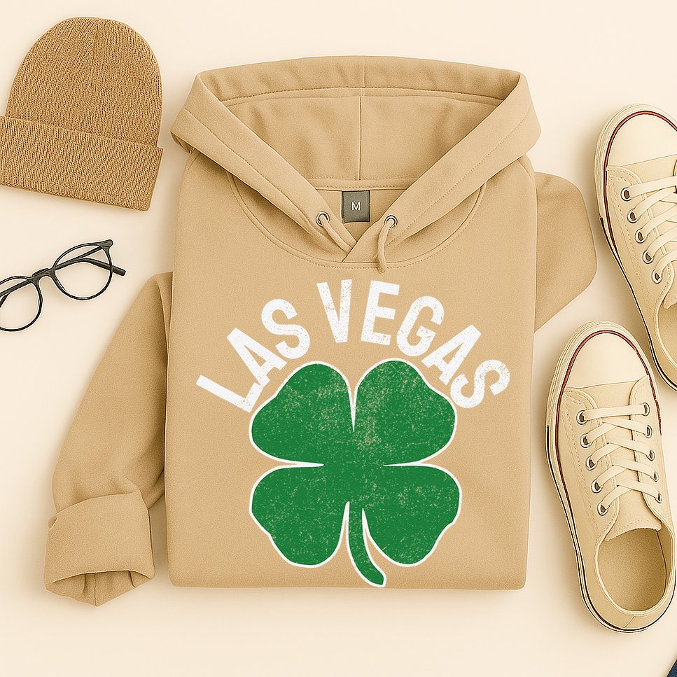 Las Vegas Shamrock St. Patrick's Day Saint Paddy's Irish Hoodie