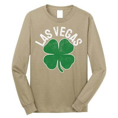 Las Vegas Shamrock St. Patrick's Day Saint Paddy's Irish Long Sleeve Shirt